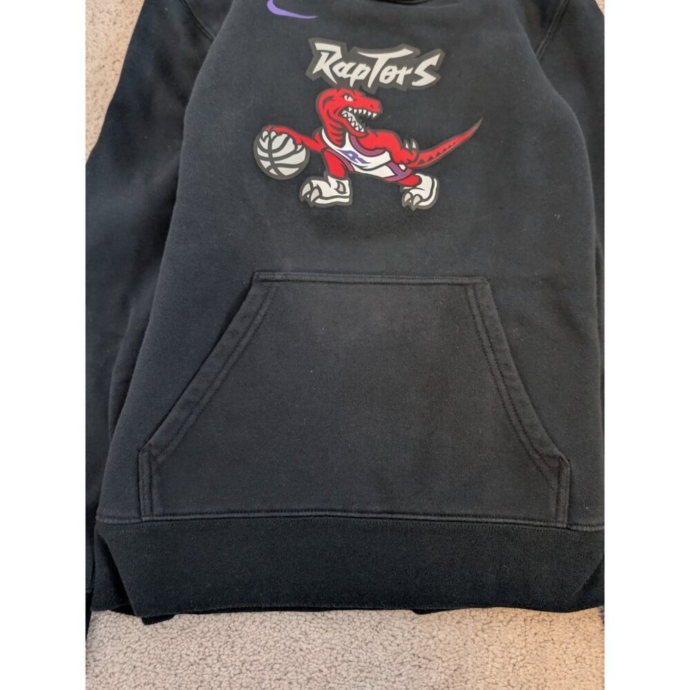 Kids Nike NBA Toronto Raptors Black Hoody Hoodie Pullover Sweater M Basketball - Picture 4 of 9